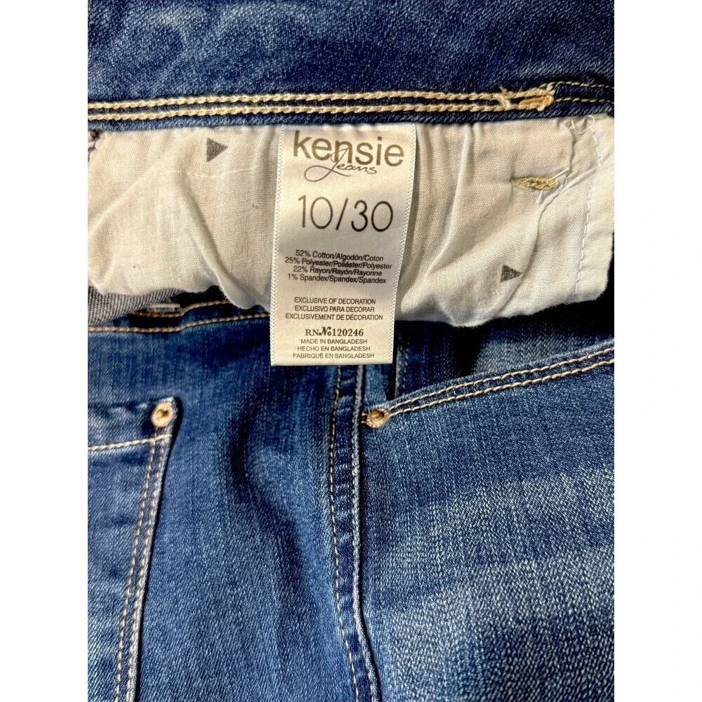 U2K Ankle Jeans Womens 10/30 Mid Rise  Stretch Denim Kensie Effortless